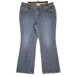 Levi's Women's 20M (Fits 37x29) 580 Boot Cut Jeans Embellished Medium Wash Denim